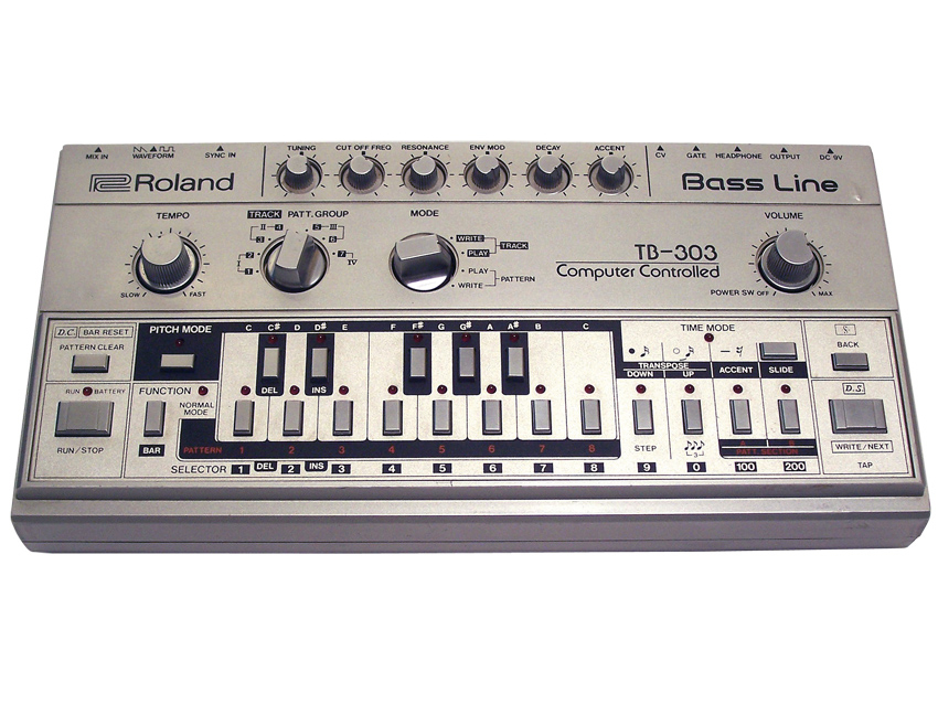 Roland's TB-303 is an iconic bass synth.